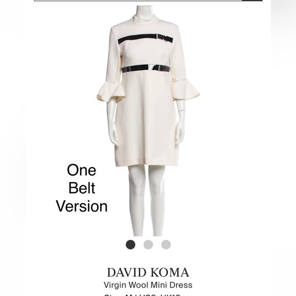 🍀 - David koma cream Colour buckle mini FW 15 - see measurements (6) - Picture 8 of 17